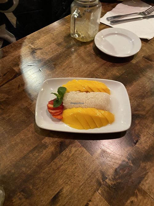 Mango sticky rice  at BuaLoy in Devon