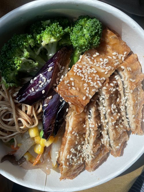 Vegan eel rice  at 123 Vegetarian 手作素食料理 in Taichung