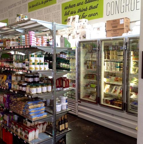 small frozen foods section at Citzens Co-op in Gainesville