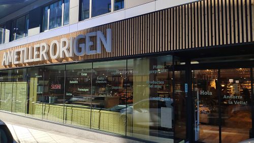 Front entrance at Ametller Origen in Andorra La Vella