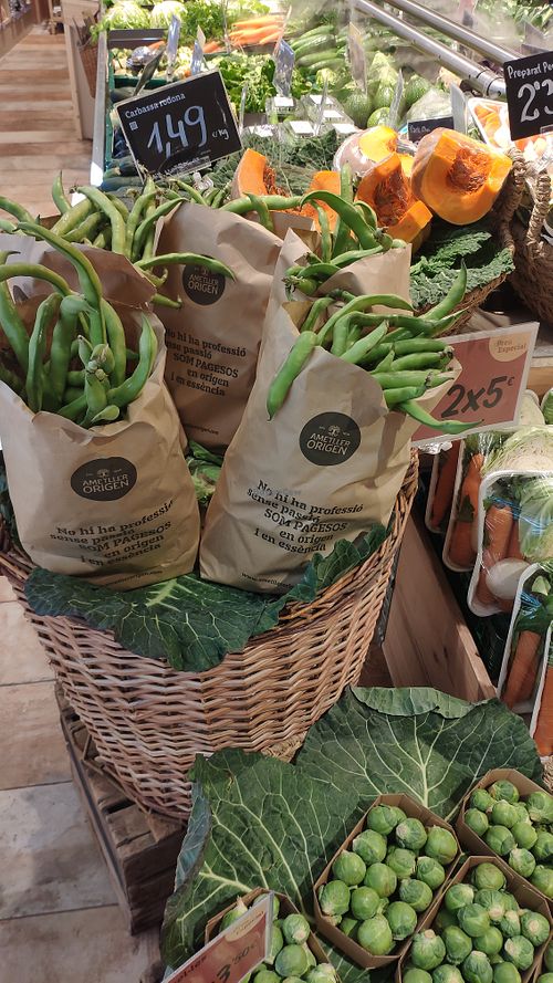 large veggies at Ametller Origen in Andorra La Vella