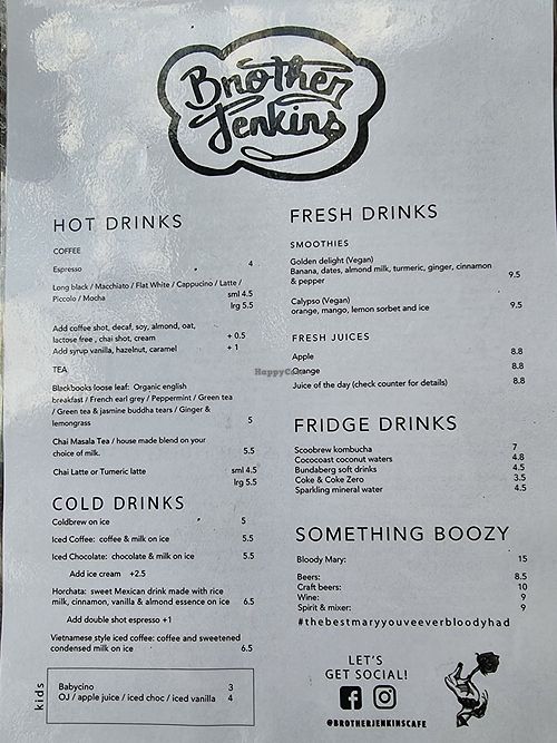 CLOSED Brother Jenkins Cairns Queensland Restaurant HappyCow