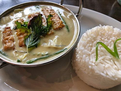 Thai green curry at Madame K's Vegetarian in Fitzroy