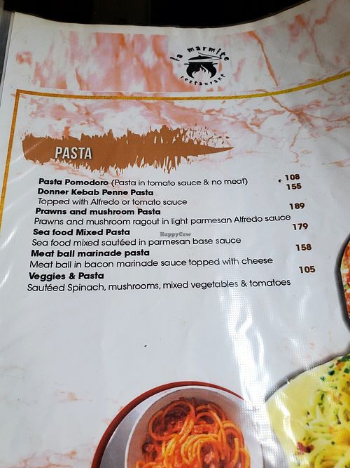 Menu at Café Zoo - La Marmite Royale in Windhoek