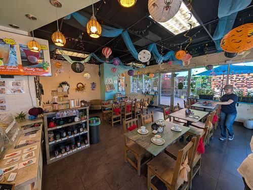 inside at Snapdragon Tea in Albuquerque