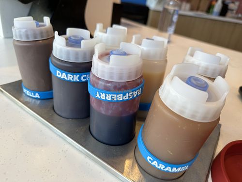 sauces  at 16 Handles in New York City