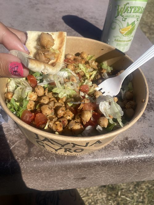 Enjoyed w/Pita Bread 😊✅  at Jayna Gyro in Emeryville