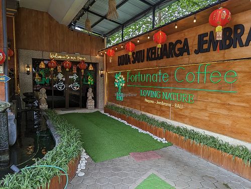 Entrance at Fortunate Coffee in Negara