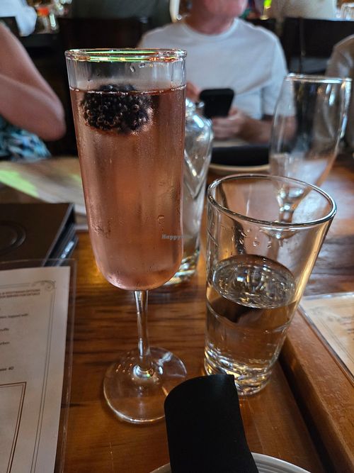 Kir Royale drink at Carson's Food & Drink in Lexington