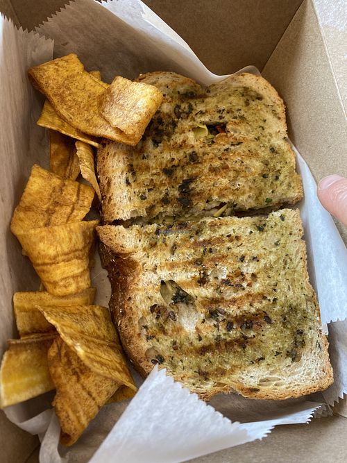 Pesto panini   at Cabo Vegan in Brockton