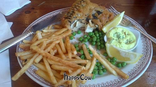 'Tofush & Chips' at Norman's Coach and Horses in London