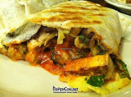 Kim Chi Smoked Tofu Burrito. at Burritotown Diner in Grand Rapids