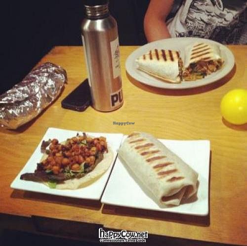 taco and burritos, winning combo at Burritotown Diner in Grand Rapids