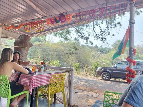 Seating at Cafe Kashish in Palolem