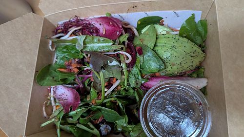 Avocado Superfood Bowl as takeaway at Honest Greens - Chiado in Lisbon