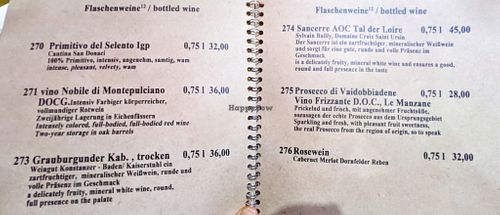 Menu page at Umi Vegan at Umi Vegan in Berlin