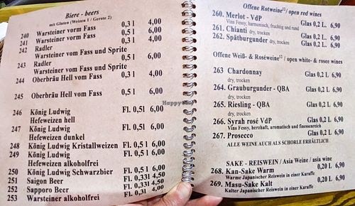 Menu page at Umi Vegan at Umi Vegan in Berlin