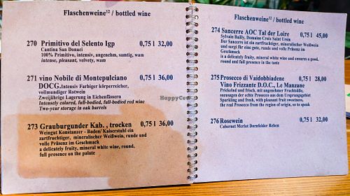 Last pages (of 16) of menu at Umi Vegan at Umi Vegan in Berlin