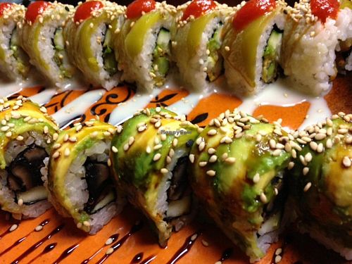 Oh special rolls are so special because they're vegan! at Loving Vegan in Albuquerque