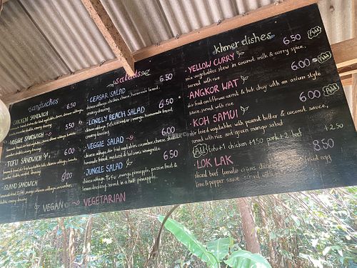 Dishes  at Lonely Beach in Koh Rong
