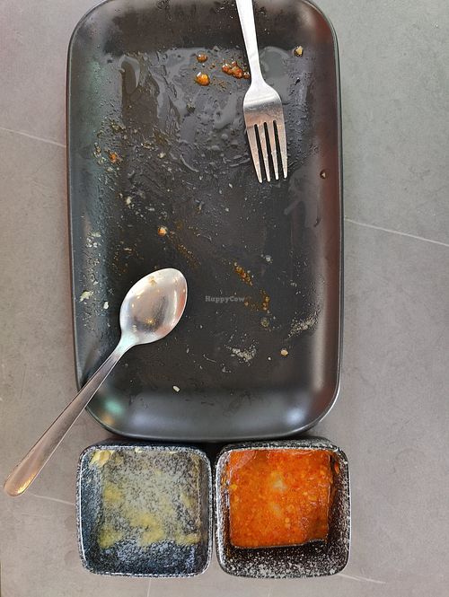 finished all of the Hainanese chicken rice. Love the ginger paste! at nomVnom Cafe in Johor Bahru