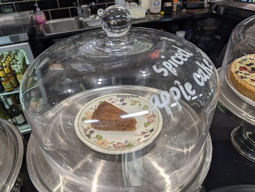 Spiced apple cake at The Curious Rabbit in Wagga Wagga