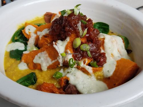 Indian curry bowl at Cafe Gratitude in Venice