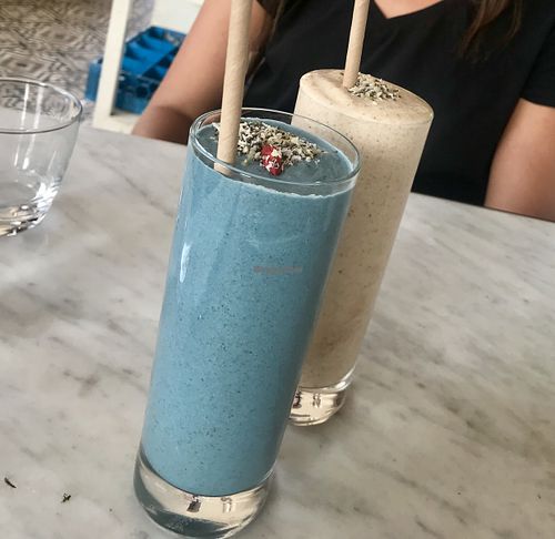 grace and stellar at Cafe Gratitude in Venice