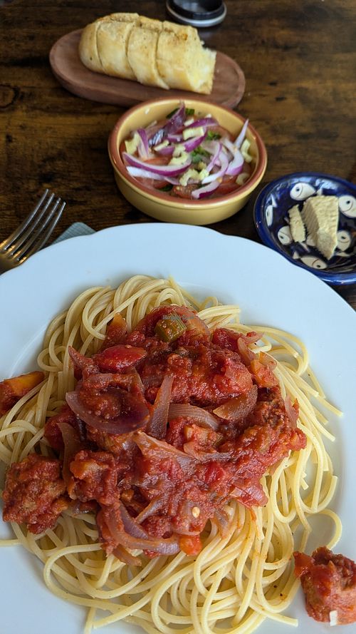 Pasta dinner at Blaeberry House in Inverness