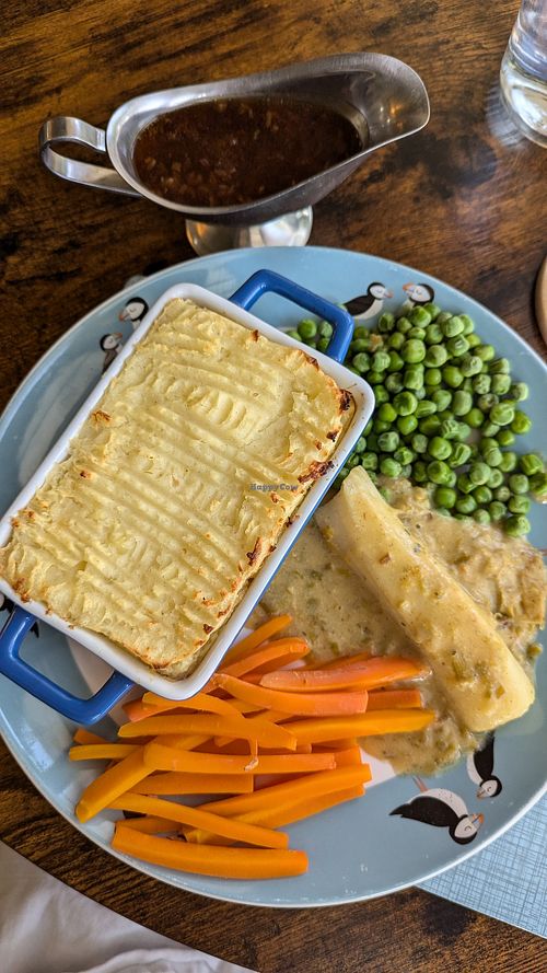 Lentil pie dinner at Blaeberry House in Inverness