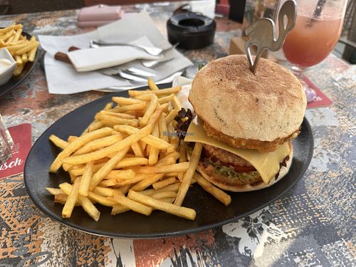 Green hero Alpen burger  at Cafe Bistro Flamingo in Braeunlingen