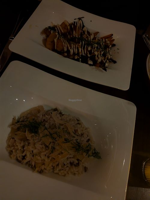 Mujadara and carrots/turnips sides at Anixi in New York City