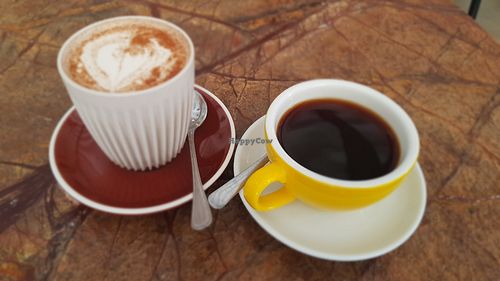 Chai latte & coffee at La Molienda - Arxiduc in Mallorca