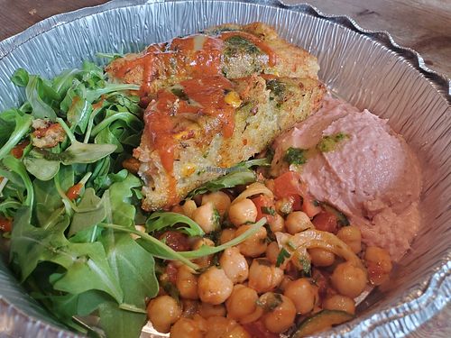 Quinoa cake to go at Le Pain Quotidien - Robertson Blvd in Los Angeles