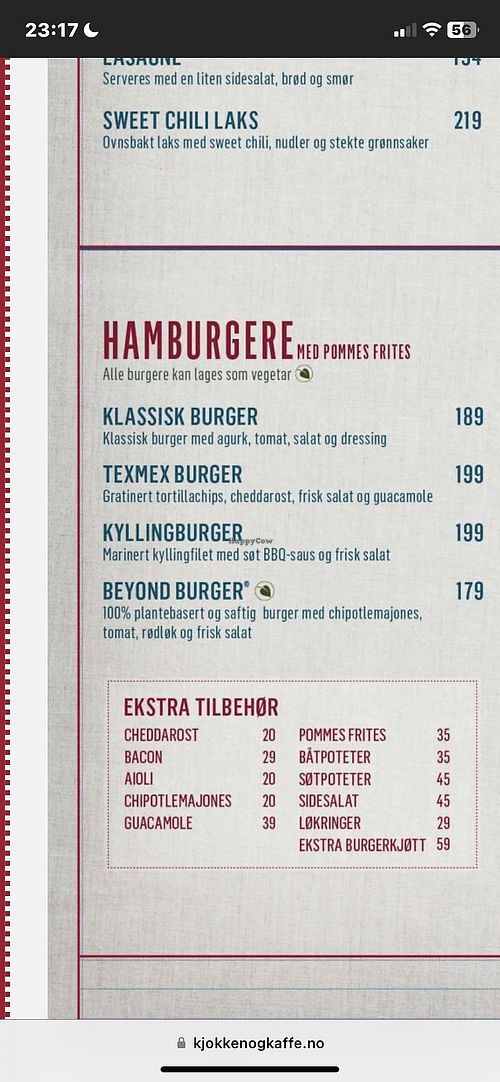 Kjøkken og Kaffe Lillehammer Restaurant HappyCow