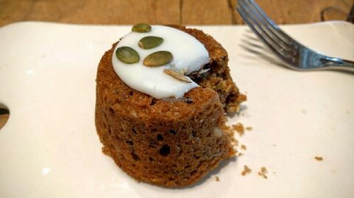 Vegan carrot cake!! at Le Pain Quotidien in Claremont