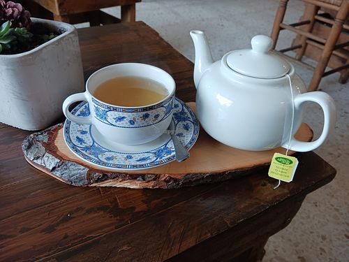 Green tea at La Casita Jardín at La Casita Jardín in Altea