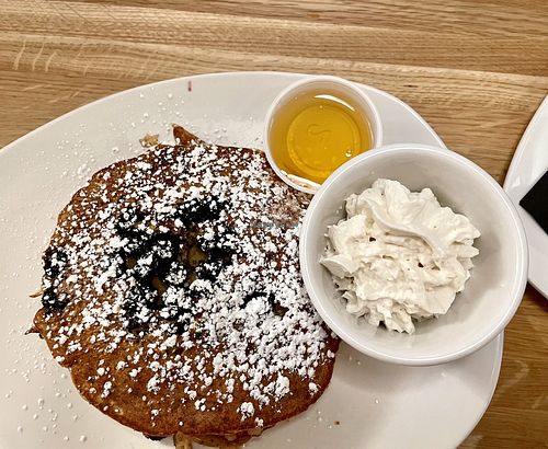 Oat Milk protein pancakes   at Silver Diner  in Washington