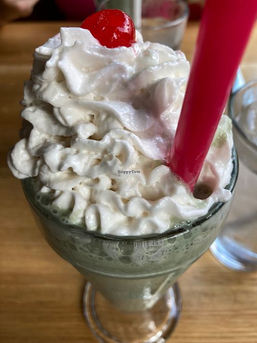 Minty grasshopper with chocolate syrup extra at Silver Diner  in Washington