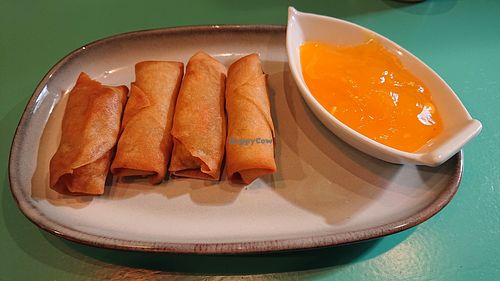 Vegan springroles at Noodlebar in Dusseldorf