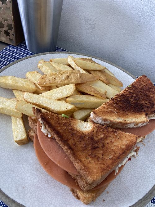 club sandwich  at Cocina de Vegetales in Mexico City