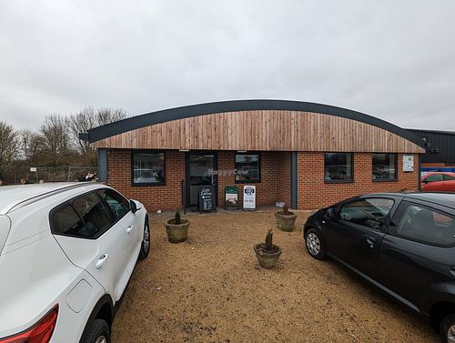 Outside, lots of parking at Three Trees in Swindon