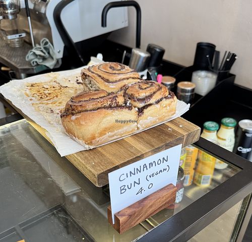 Cinnamon role   at Black Pine Coffee Co in Glasgow
