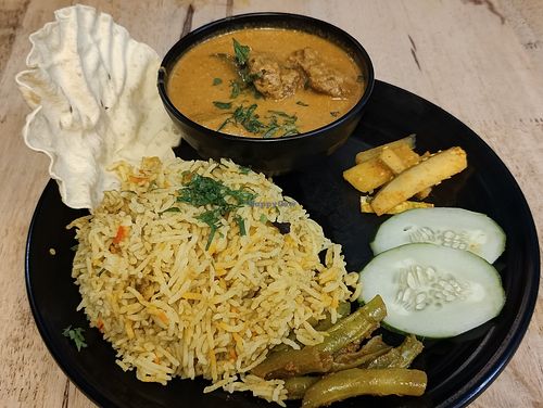 Nasi Briyani at Seva Cafe in Central Singapore