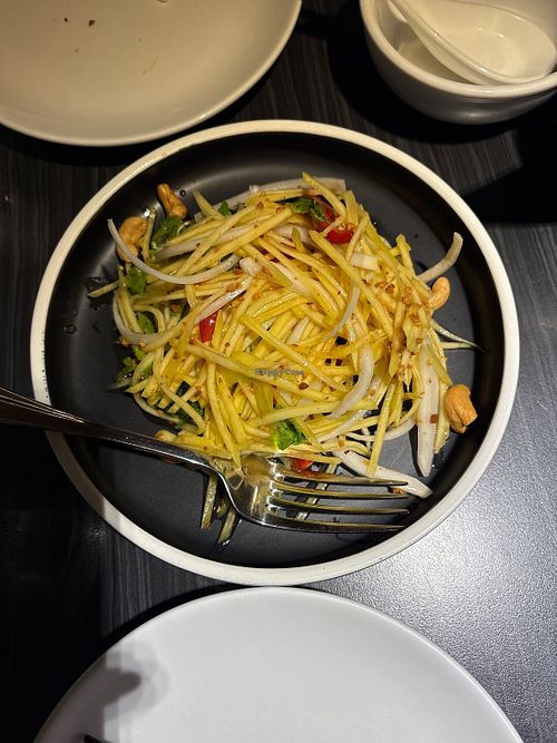 mango salad mmmm  at VegeDelight 波羅蜜養生素食 in Toronto