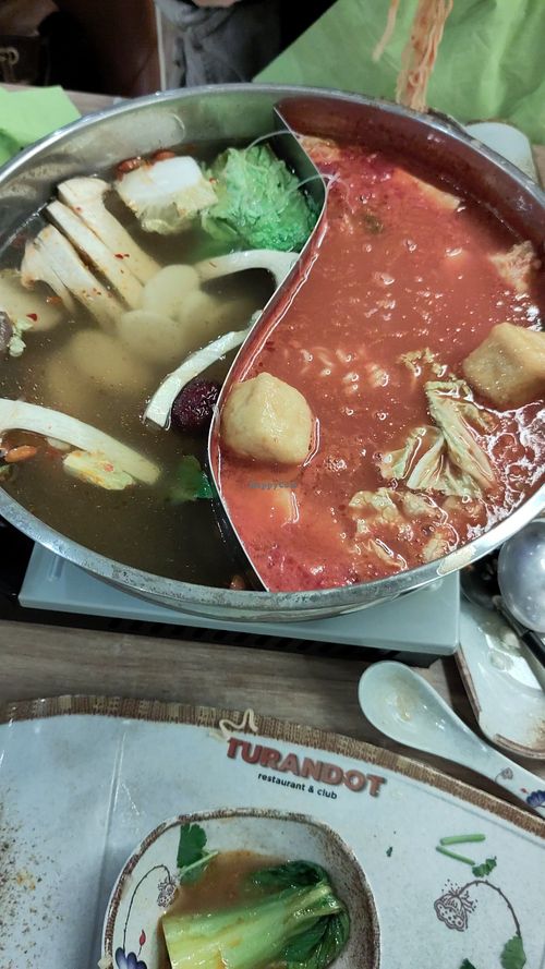 Mushroom broth/tomato broth at Restaurant Turandot in Erlangen