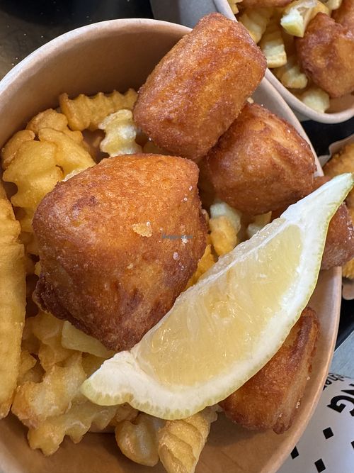 vish & chips  at Swing Kitchen in Munich