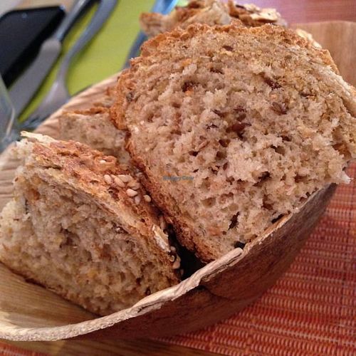 Bread and olive oil  at Avalon in Ghent