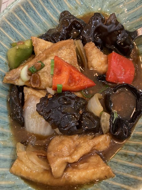 homemade tofu dish  at Dim Sum House in Bologna