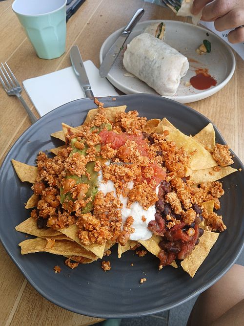Vegan nachos at Beach Bar in Merewether